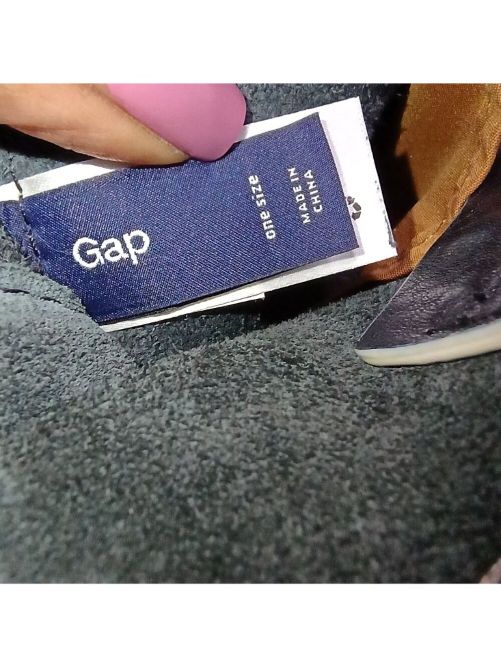 Gap Black Cow Leather Tote Bag With Detachable Crossbody Strap - Picture 7 of 14